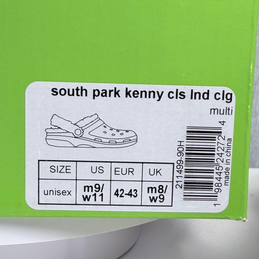 Crocs South Park Kenny Classic Lined Clog Orange 211499-90H Mens 9 Womens 11 - Picture 3 of 10